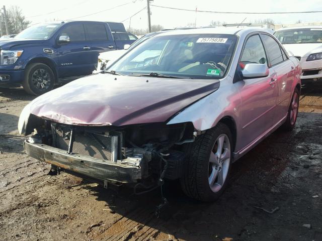 1YVHP80C185M08216 - 2008 MAZDA 6 I Srebrny zdjęcie 2