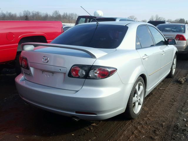 1YVHP80C185M08216 - 2008 MAZDA 6 I Srebrny zdjęcie 4