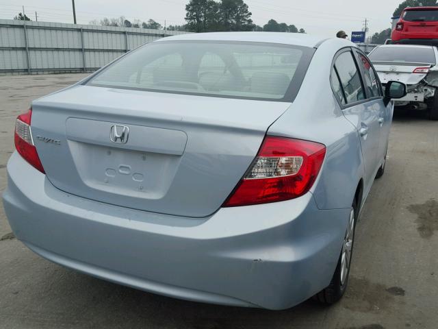 19XFB2E53CE022333 - 2012 HONDA CIVIC LX BLUE photo 4