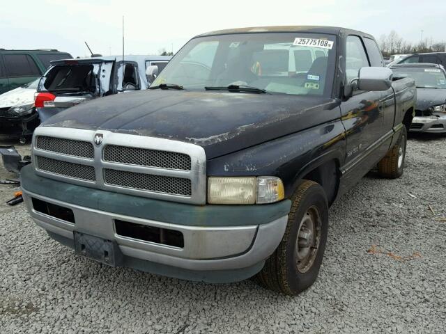 3B7HC13Y4VG795199 - 1997 DODGE RAM 1500 BLACK photo 2