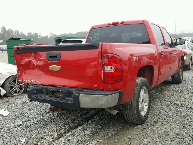 2GCEC13J081273401 - 2008 CHEVROLET SILVERADO RED photo 4