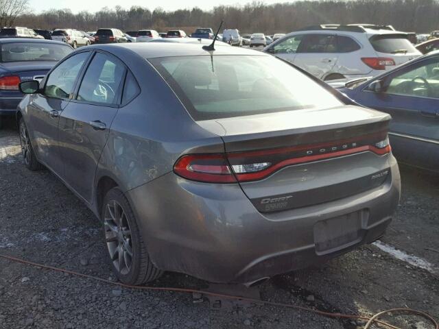 1C3CDFBA5DD334151 - 2013 DODGE DART SXT GRAY photo 3