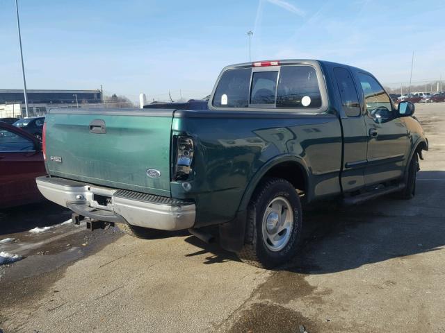 1FTRX18L9XNB60527 - 1999 FORD F150 GREEN photo 4