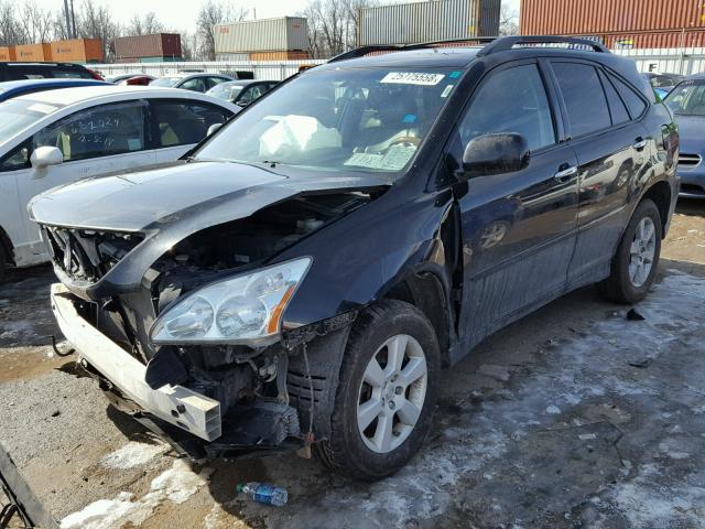 2T2HK31U28C059175 - 2008 LEXUS RX 350 BLACK photo 2