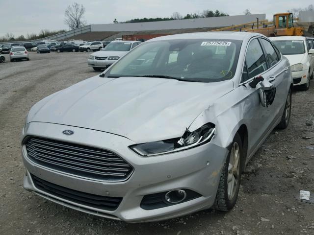 3FA6P0HD8ER216902 - 2014 FORD FUSION SE SILVER photo 2