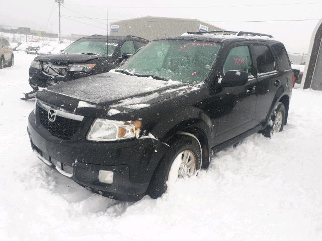 4F2CY9GG9AKM07852 - 2010 MAZDA TRIBUTE S BLACK photo 2