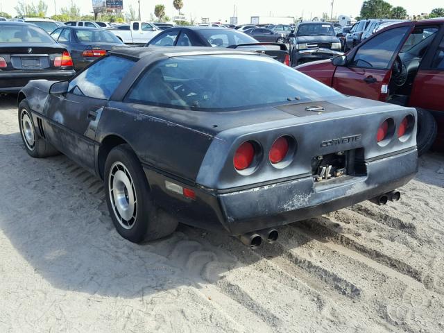 1G1YY0789F5103705 - 1985 CHEVROLET CORVETTE BLACK photo 3