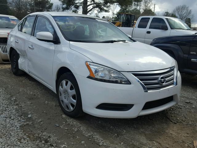 3N1AB7AP5FY273956 - 2015 NISSAN SENTRA S WHITE photo 1