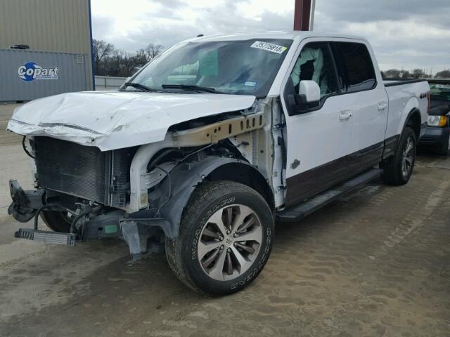 1FTFW1EF4GKD00098 - 2016 FORD F150 SUPER WHITE photo 2