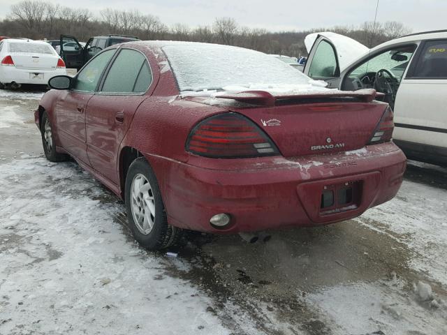 1G2NE52F54M693706 - 2004 PONTIAC GRAND AM S Bordo foto 3