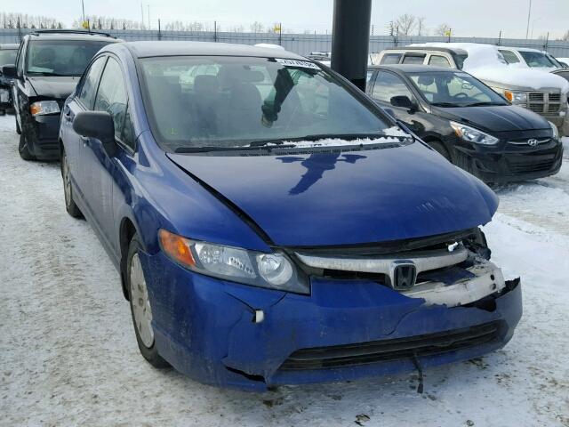 2HGFA16357H010612 - 2007 HONDA CIVIC DX BLUE photo 1