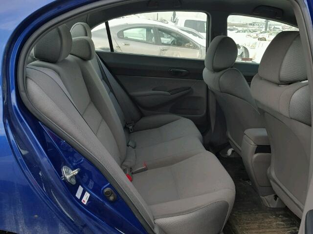 2HGFA16357H010612 - 2007 HONDA CIVIC DX BLUE photo 6