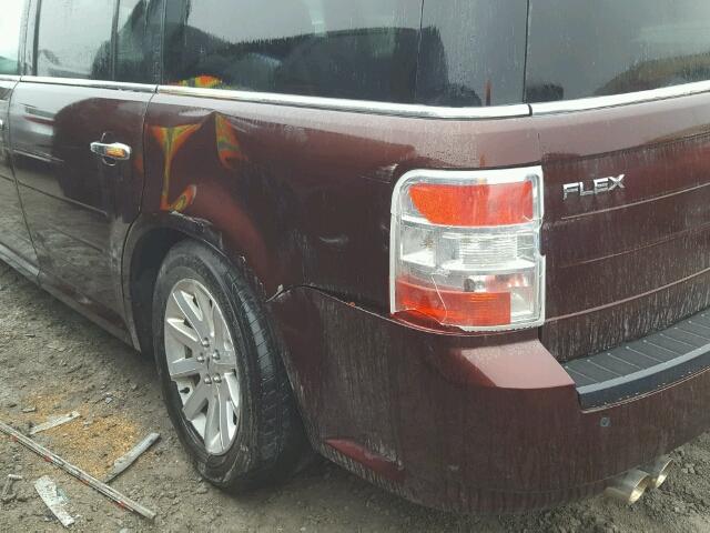 2FMDK52C09BA02208 - 2009 FORD FLEX SEL Կարմիր լուսանկար 9