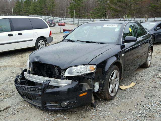 WAUAF78E17A162670 - 2007 AUDI A4 2 BLACK photo 2