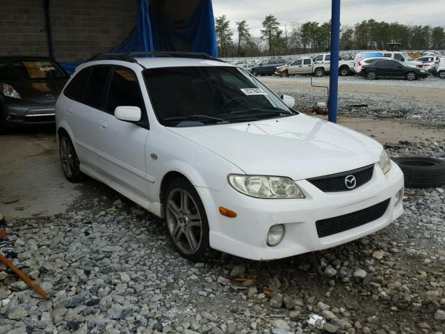 JM1BJ245321635265 - 2002 MAZDA PROTEGE PR WHITE photo 1