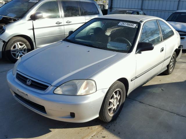 1HGEJ7221YL121559 - 2000 HONDA CIVIC HX SILVER photo 2