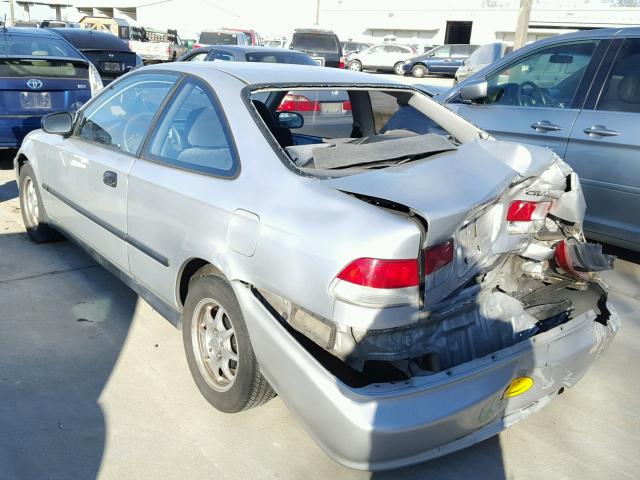 1HGEJ7221YL121559 - 2000 HONDA CIVIC HX SILVER photo 3