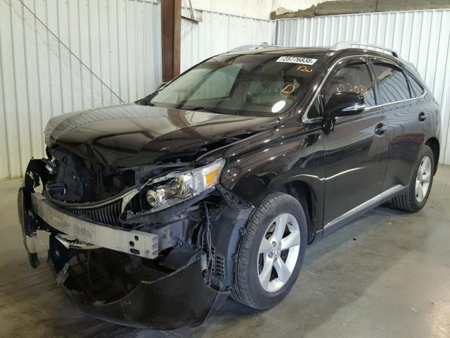 2T2BK1BA1AC028357 - 2010 LEXUS RX 350 BLACK photo 2