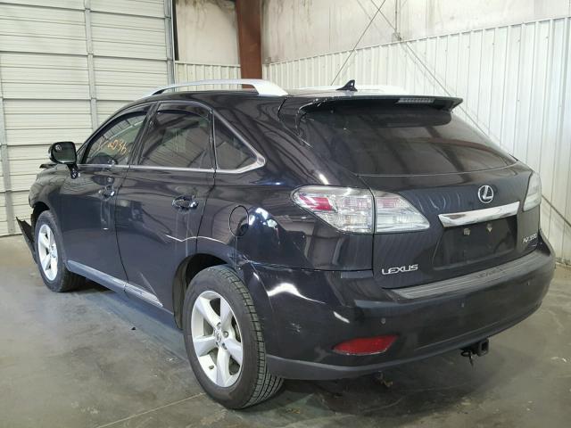 2T2BK1BA1AC028357 - 2010 LEXUS RX 350 BLACK photo 3