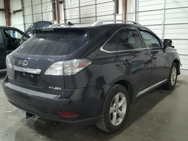 2T2BK1BA1AC028357 - 2010 LEXUS RX 350 BLACK photo 4