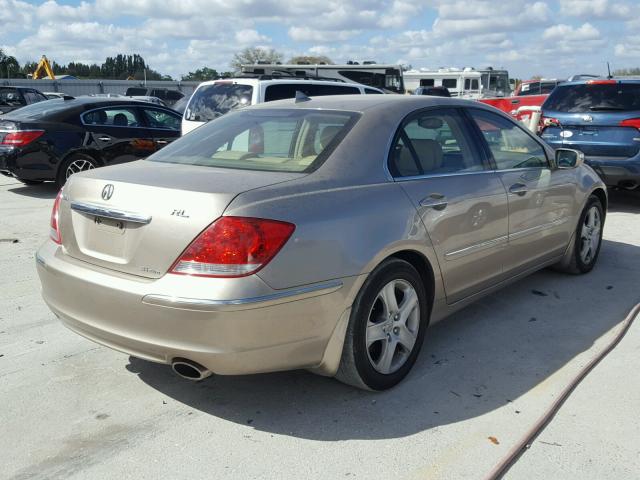 JH4KB16585C016236 - 2005 ACURA RL TAN photo 4