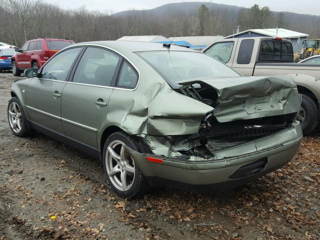 WVWTH63BX4P140916 - 2004 VOLKSWAGEN PASSAT GLX GREEN photo 3