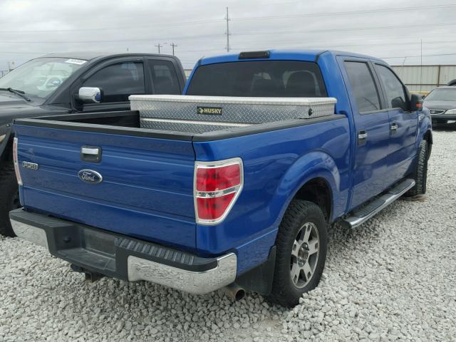 1FTFW1EV3AFC19181 - 2010 FORD F150 SUPER BLUE photo 4