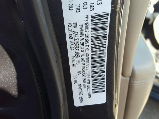 1C4RJEAG0EC411899 - 2014 JEEP GRAND CHER GRAY photo 10