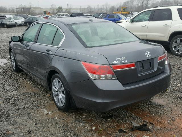 1HGCP2F81BA109650 - 2011 HONDA ACCORD EXL GRAY photo 3