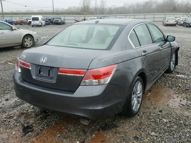 1HGCP2F81BA109650 - 2011 HONDA ACCORD EXL GRAY photo 4