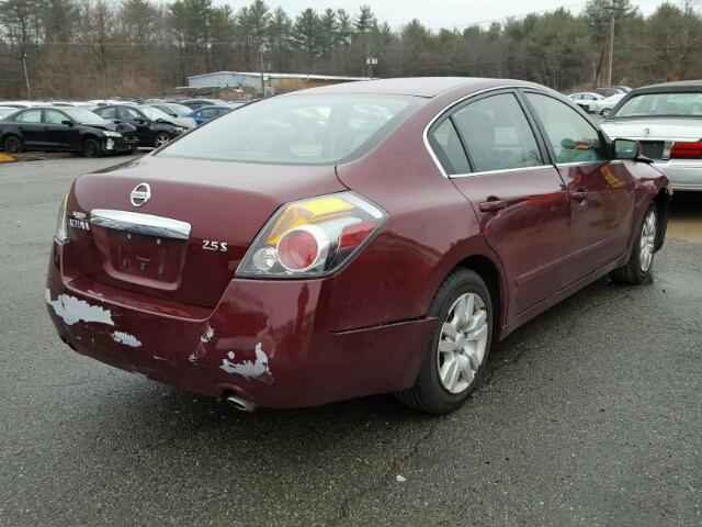 1N4AL2AP4CN546896 - 2012 NISSAN ALTIMA BAS MAROON photo 4