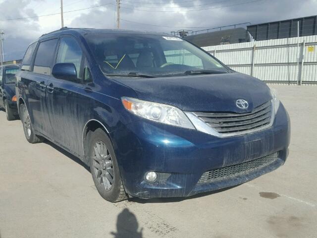 5TDDK3DC3BS006439 - 2011 TOYOTA SIENNA XLE BLUE photo 1