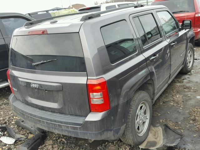 1C4NJRBB2GD668939 - 2016 JEEP PATRIOT SP GRAY photo 4