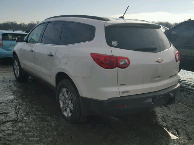 1GNKVGED8CJ197441 - 2012 CHEVROLET TRAVERSE L WHITE photo 3