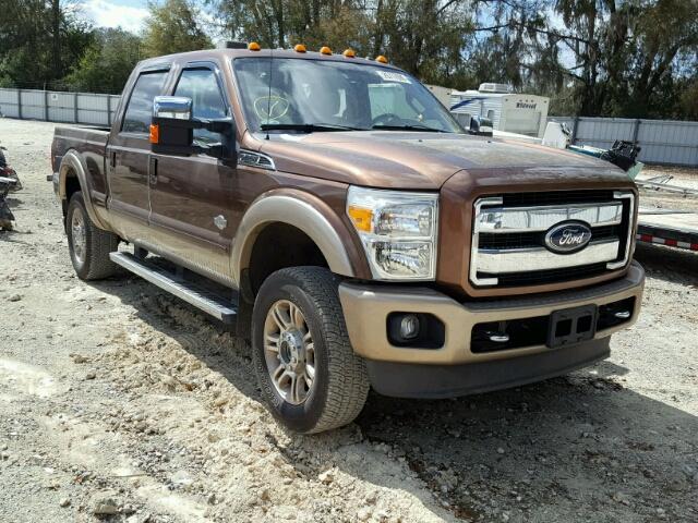 1FT8W3BT8BEA41086 - 2011 FORD F350 SUPER BROWN photo 1