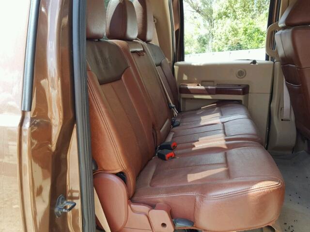 1FT8W3BT8BEA41086 - 2011 FORD F350 SUPER BROWN photo 6