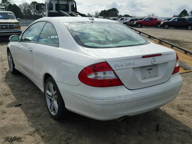 WDBTJ56H47F224785 - 2007 MERCEDES-BENZ CLK 350 WHITE photo 3