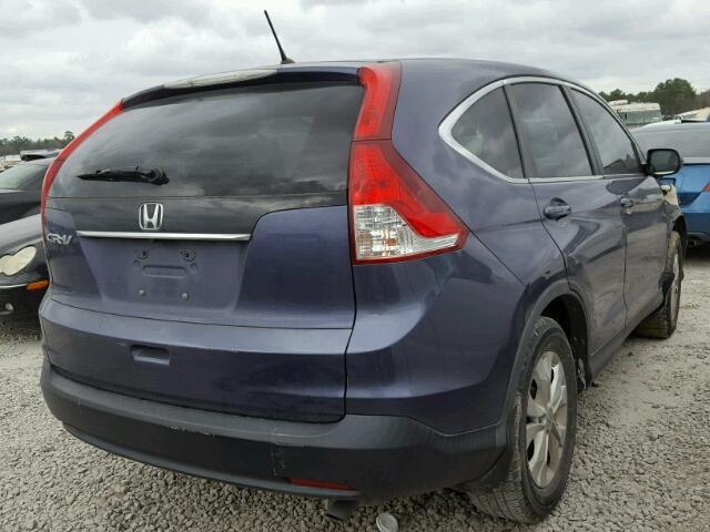 3CZRM3H54DG701603 - 2013 HONDA CR-V EX BLUE photo 4