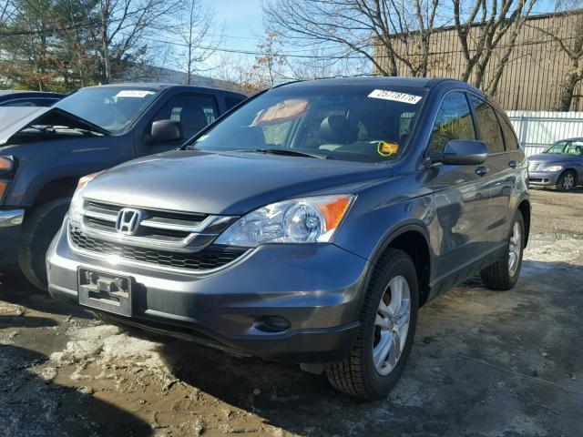 JHLRE4H79BC017398 - 2011 HONDA CR-V EXL GRAY photo 2