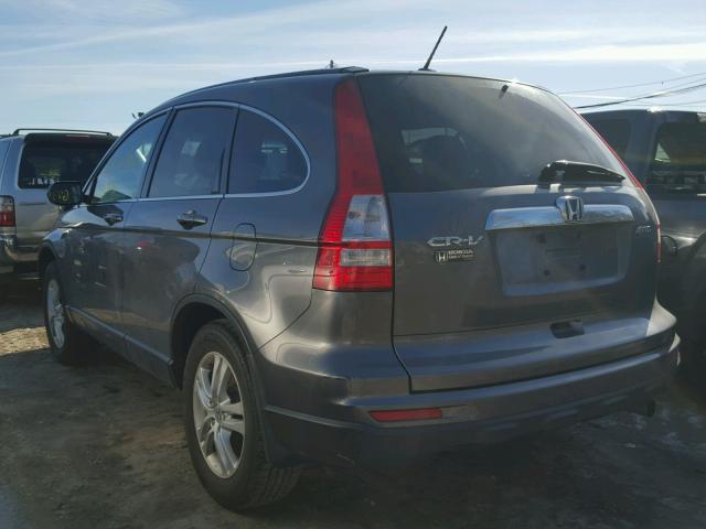 JHLRE4H79BC017398 - 2011 HONDA CR-V EXL GRAY photo 3