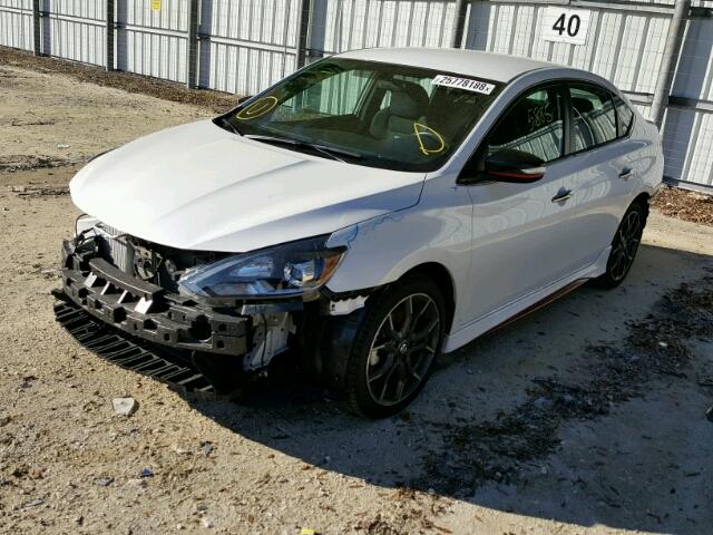 3N1CB7AP4HY296639 - 2017 NISSAN SENTRA SR WHITE photo 2