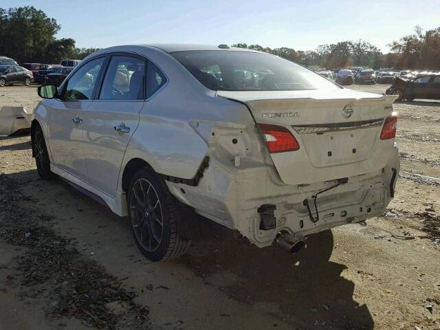 3N1CB7AP4HY296639 - 2017 NISSAN SENTRA SR WHITE photo 3