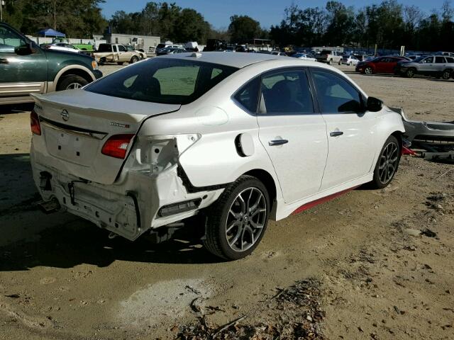 3N1CB7AP4HY296639 - 2017 NISSAN SENTRA SR WHITE photo 4