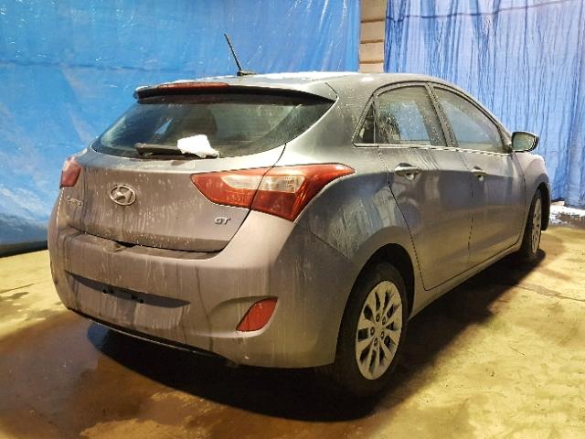 KMHD35LH8HU353660 - 2017 HYUNDAI ELANTRA GT GRAY photo 4