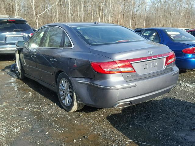 KMHFC4DF8BA521645 - 2011 HYUNDAI AZERA GLS GRAY photo 3