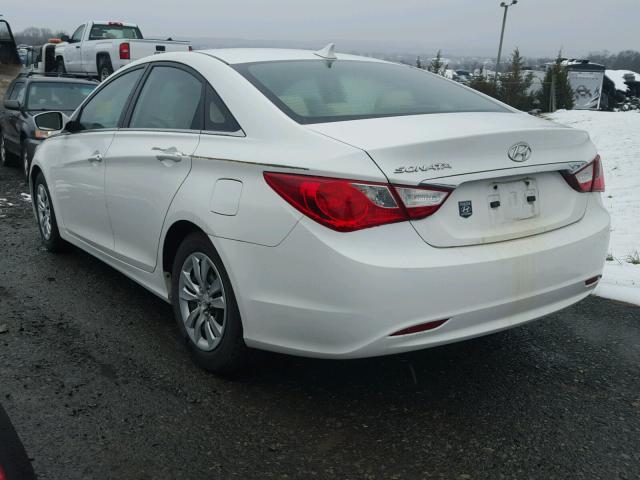 5NPEB4AC0BH088960 - 2011 HYUNDAI SONATA GLS WHITE photo 3