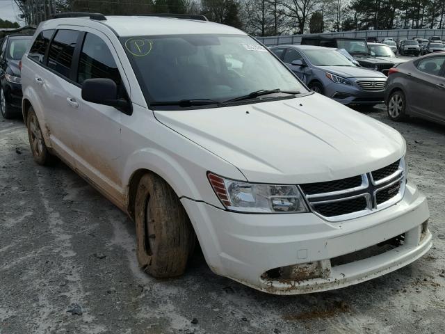 3C4PDCAB2CT391101 - 2012 DODGE JOURNEY SE WHITE photo 1