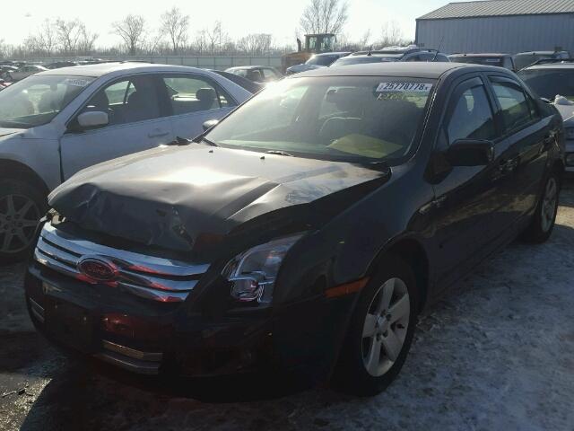 3FAHP07128R136483 - 2008 FORD FUSION SE BLACK photo 2