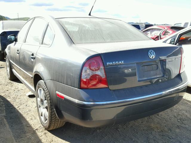 WVWTH63B93P196263 - 2003 VOLKSWAGEN PASSAT GLX BLUE photo 3