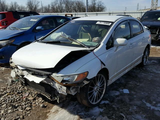 1HGFA16547L097617 - 2007 HONDA CIVIC LX WHITE photo 2